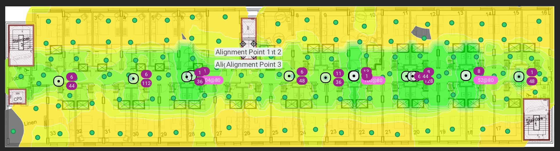 Before survey heatmap