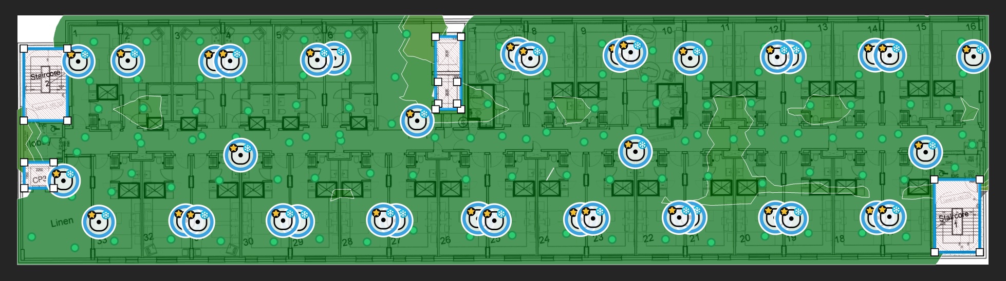 Before survey heatmap